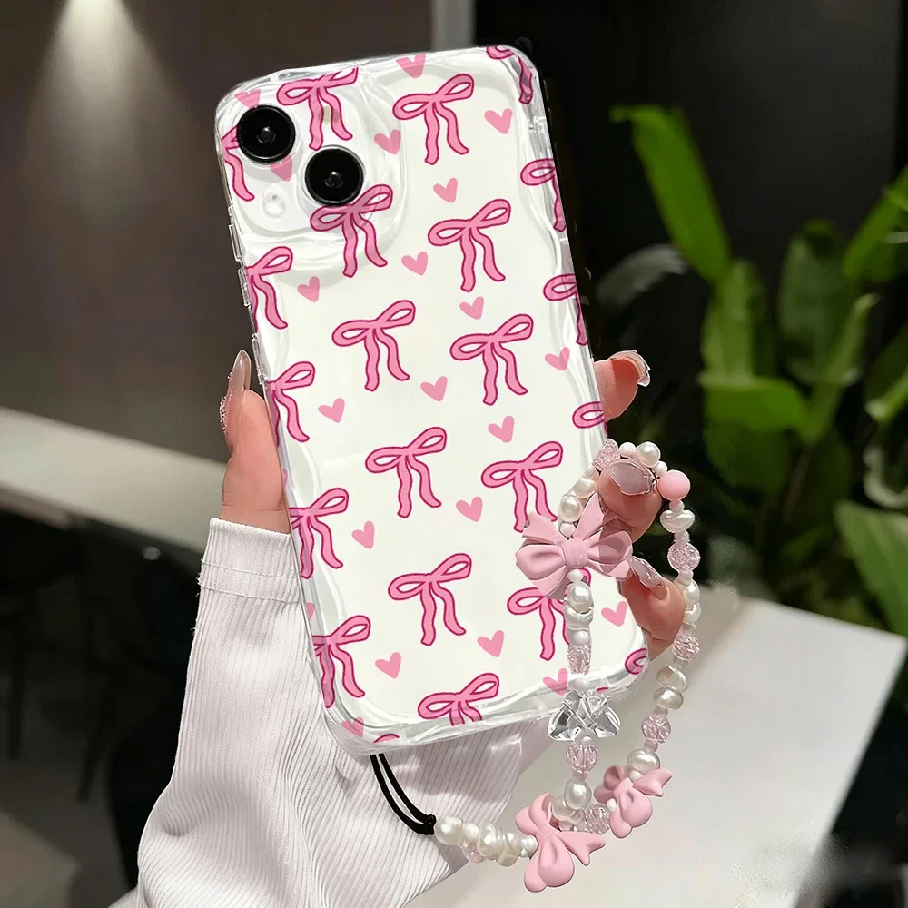 Luxury Cartoon Bowknot Clear Phone Case