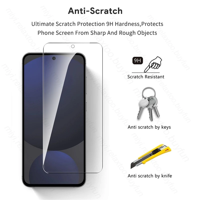 Premium 2-Pack 9H Tempered Glass Screen Protector for Samsung Galaxy S24 FE - Anti-Scratch HD Film