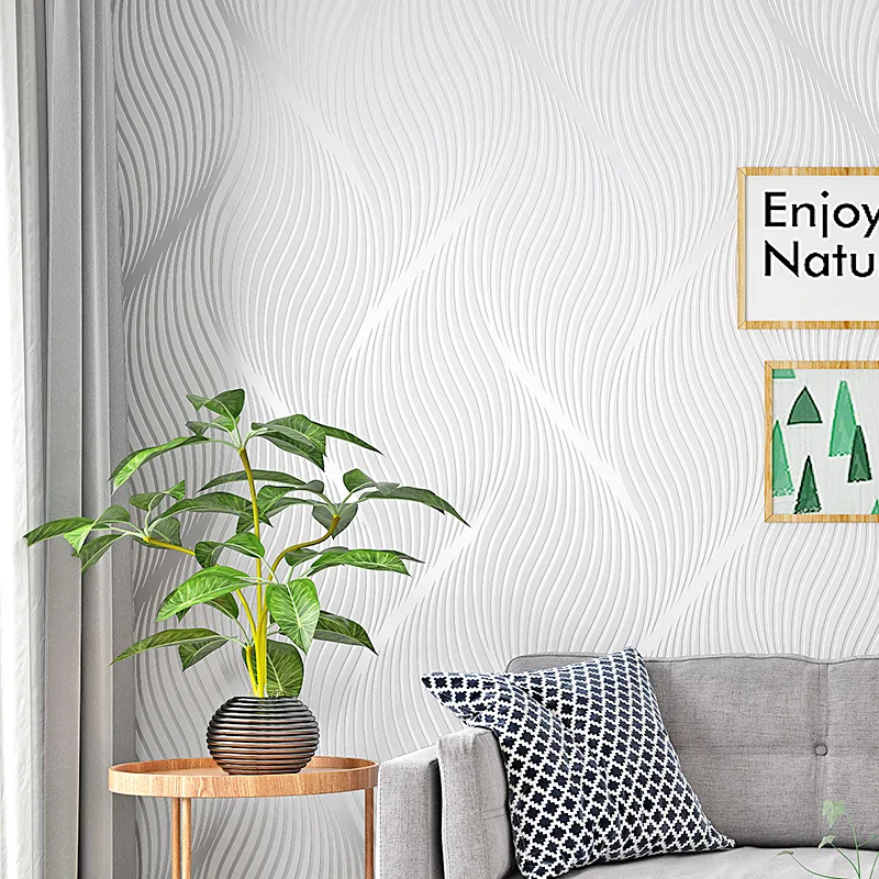 Modern Minimalist Style Wall Paper Striped Solid Color Non Woven Wallpaper Living Room Tv Background Wallcovering Wallpapers modern style desk calendar minimalist tabletop paper calendardaily use standing paper office monthly planner table calendar