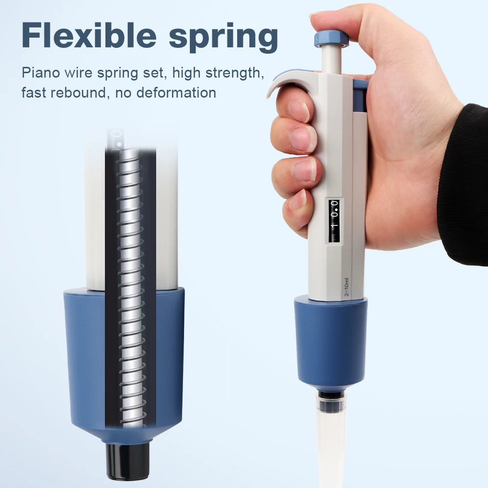 Single-channel Pipette Adjustable Volume 1-10ml Analysis Pipette Pen
