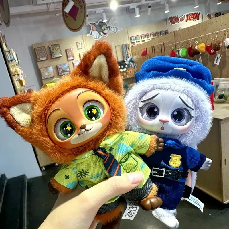 miniso Zootopia Blind Box Cute Nick Judy Action Figure Plush Vinyl