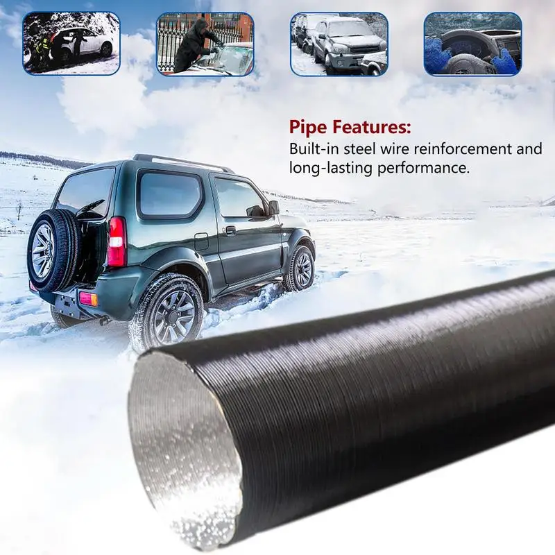 Air Parking Heater Duct Hose Diameter 42mm 60mm 75mm Length 80cm For W ebasto E berspacher Propex Black Tube Hose heater hose connector