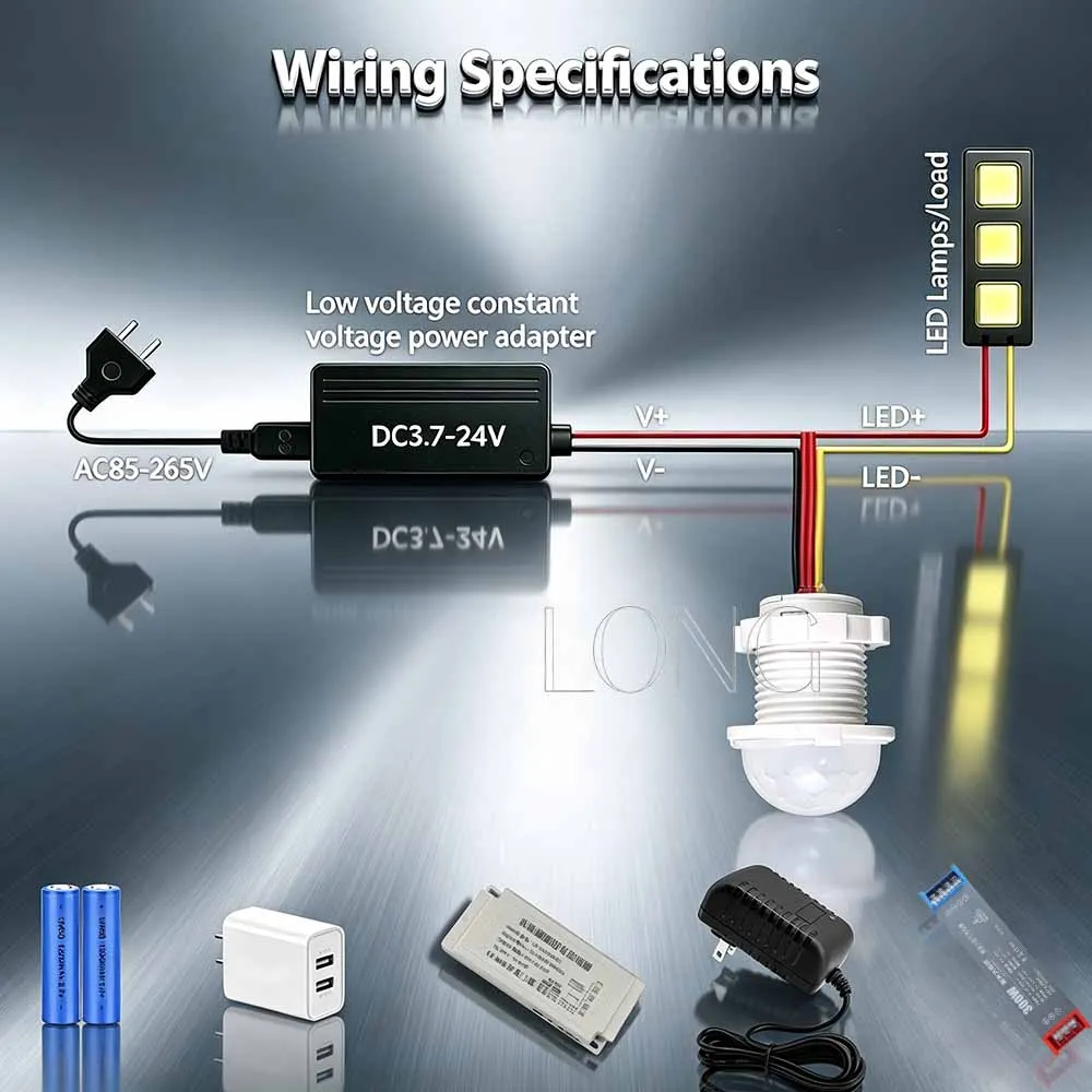 Motion-Activated Infrared Sensor Switch