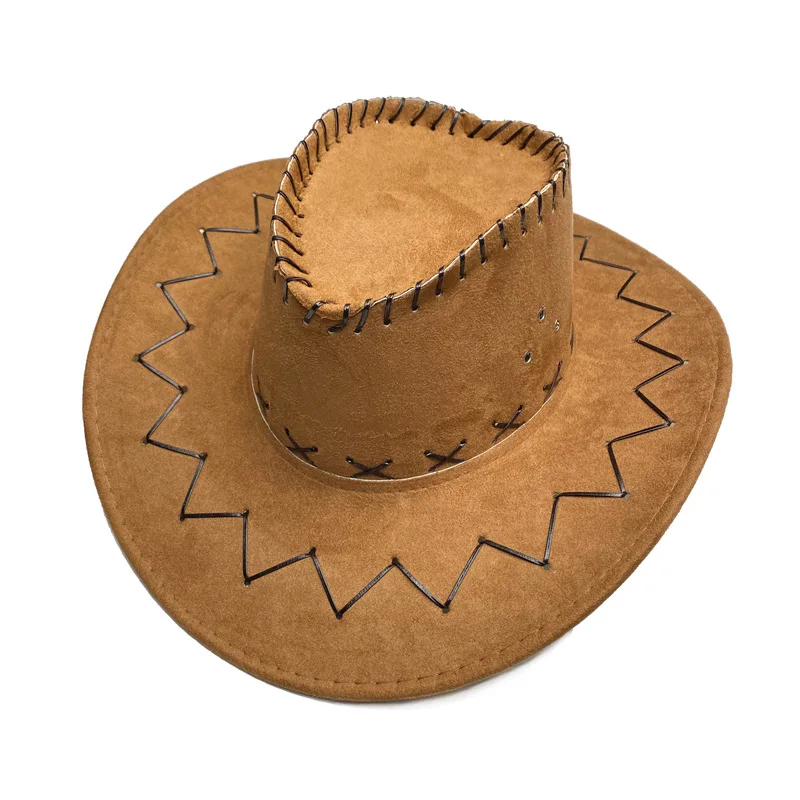 Western cowboy hats Hat for Men and Women Outdoor Use Large Brim Water Droplet Sunscreen American Style