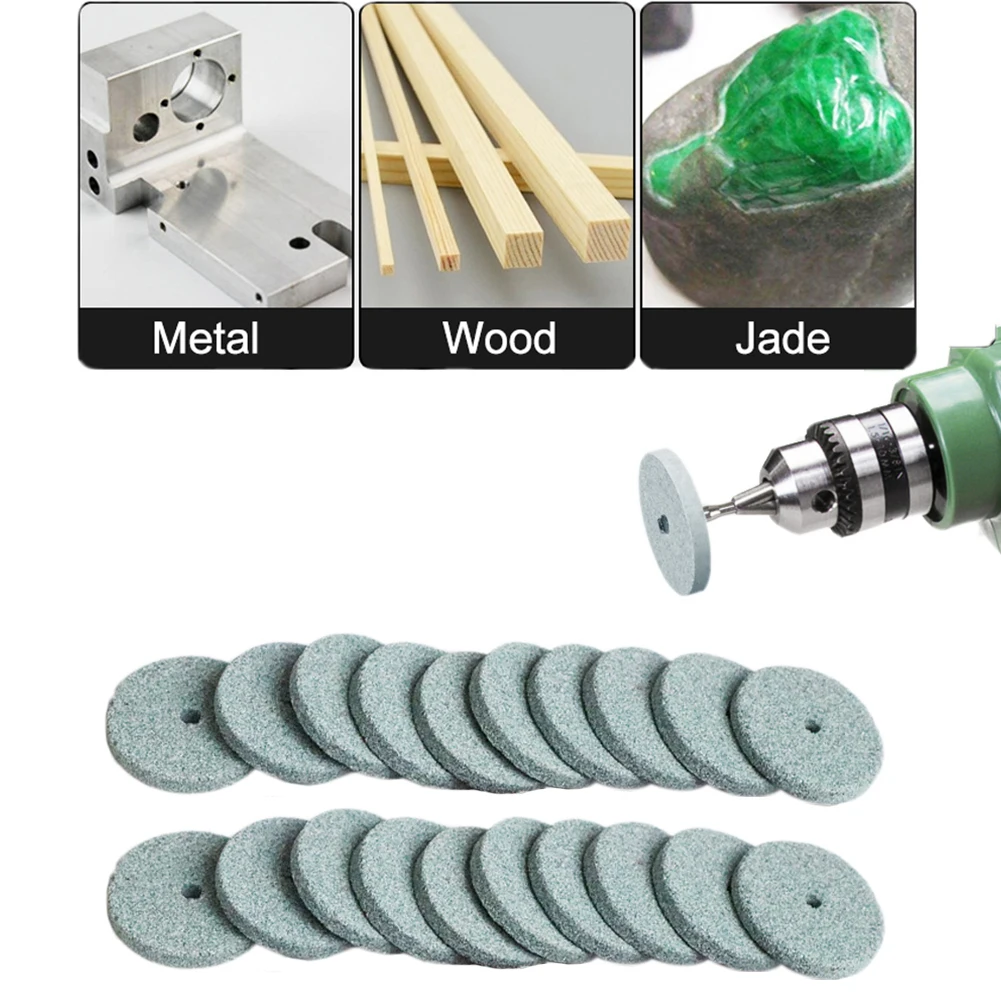 20Pcs Mini Drill Grinding Wheel 20mm Buffing Wheel Polishing Pad Abrasive Disc For Wood Metal DIY Grinding Tools Power Tool