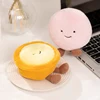 Dessert Egg Tart Macaron Plush Toy Stuffed Smiling Face Food Pillow with Legs Small Party Prop Decor Present 1
