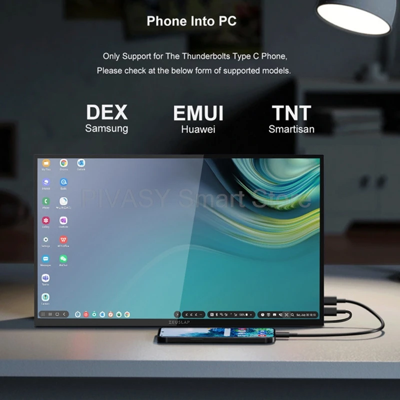 Portable Monitor Smart TV Touch Screen 18.5 Inch FHD Google Entertainment Interactive Zoom for Office Movie Indoor Lightweight - Image 5