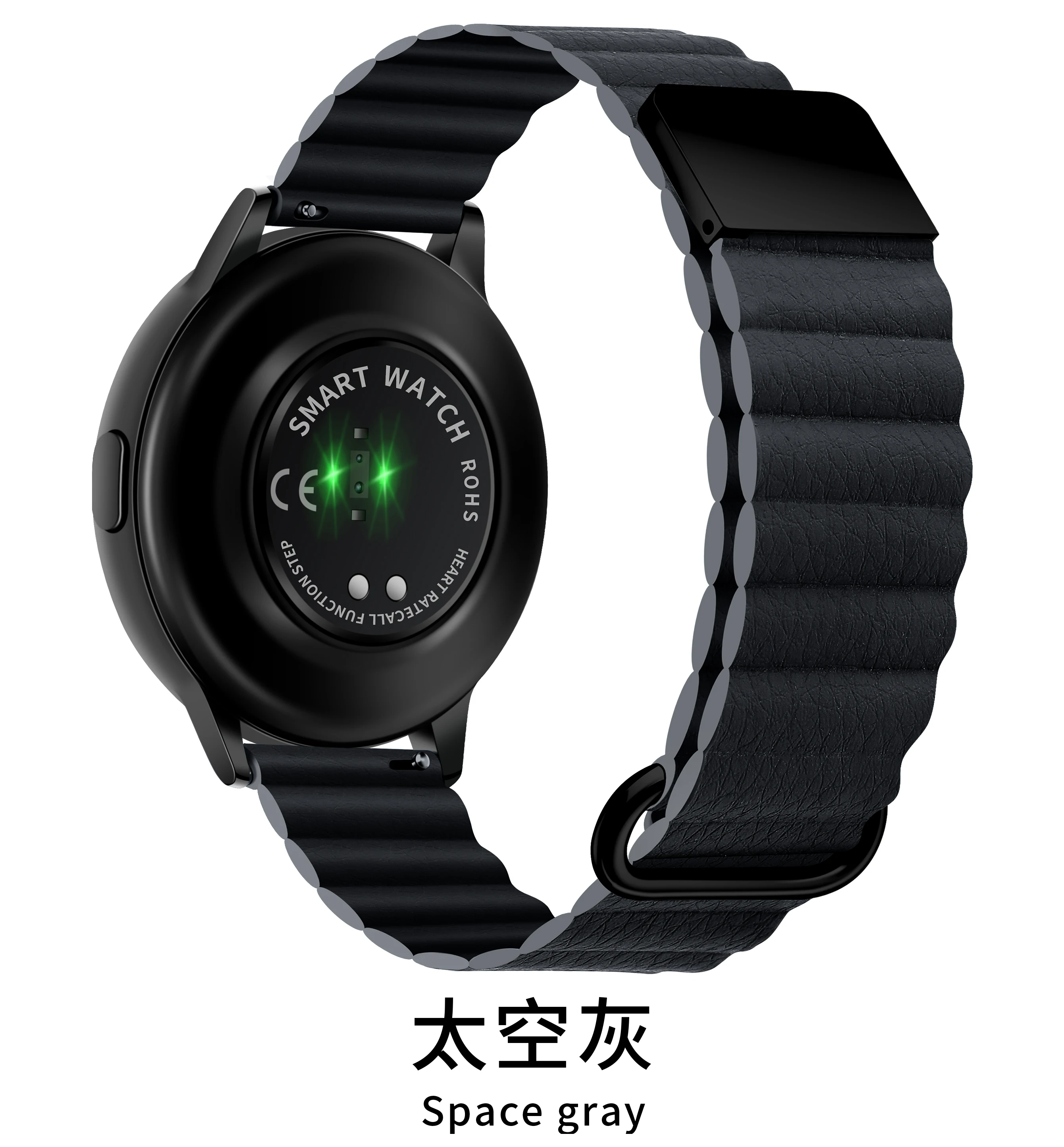 Magnetic Leather Wrist Strap with 20-22mm Width - Elegant and Versatile Bracelet Band