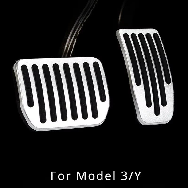 For Tesla Model 3 Model Y Car Foot Pedal Pads Covers brake gas pedal aluminum alloy non-slip Rest pedal interior modification