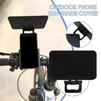 Visiera parasole per telefono cellulare Protezione UV Schermo del telefono Smartphone universale Copertura parasole per uso esterno in bici per auto