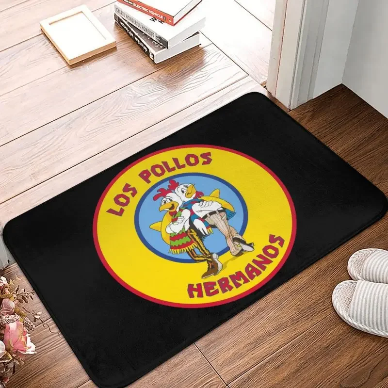 Breaking Bad Los Pollos Hermanos Doormat Anti-Slip Kitchen Bathroom Mat Chicken Brothers Carpet Toilet Floor Door Entrance Rug 2