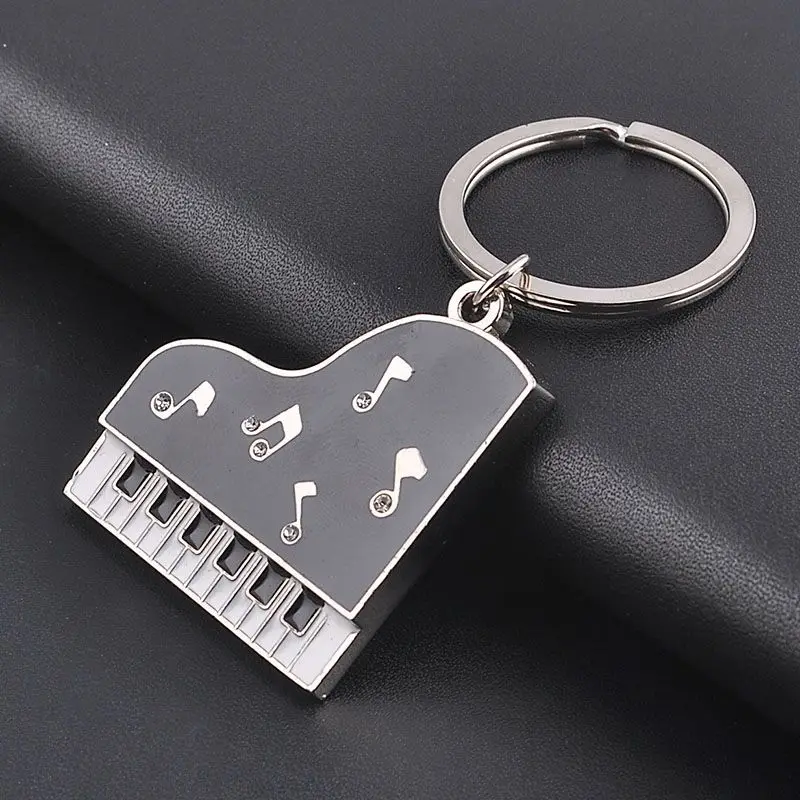 2 Portachiavi A Forma Di Pianoforte Con Tastiera Musicale - Regalo Creativo Per Musicisti - 5