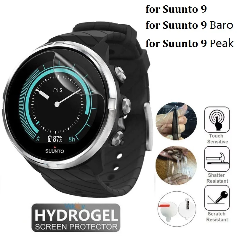 10Pcs Tpu Hydrogel Screen Protector Per Suunto 9 Baro Smart Watch Hd Clear Soft Pellicola Protettiva Per Suunto 9 Peak