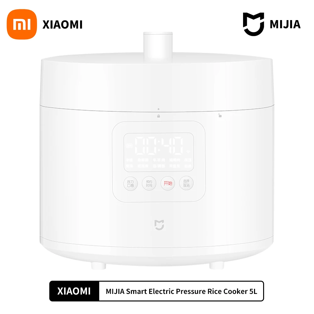 Xiaomi Mijia Smart Electric Pressure Rice Cooker 5L Electric Rice Cooker Kitchen Cooking Machine connect to Mijia APP