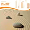 Zen Tool Set Sand Tools Garden Accessories Rake Miniature for Sandbox Decoration 4