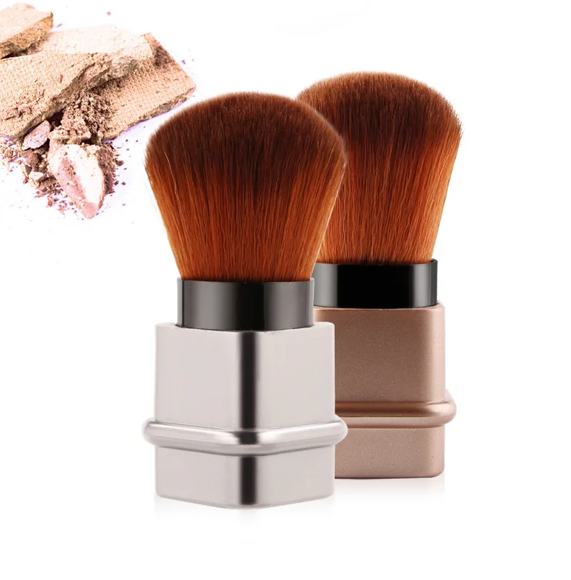 

Powder blusher Brush Mini Women's Telescopic Makeup Brush Cosmetic Plastic Portable Practical Powder Brush Makeup Tool Square