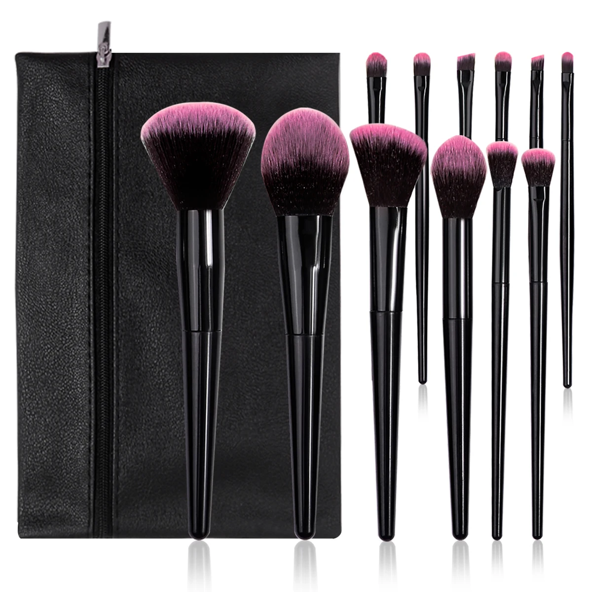 12PCS/13PCS/17PCS 다목적 메이크업 브러쉬 세트 & 고탄성 메이크업 스펀지 에그 파우더 퍼프 & 지퍼 보관 가방