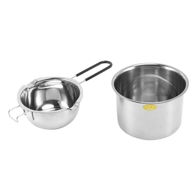 2X Double Boiler Pot Set Stainless Steel Melting Pot With Silicone Spatula  For Melting Chocolate,Soap,Wax,Candle Making - AliExpress