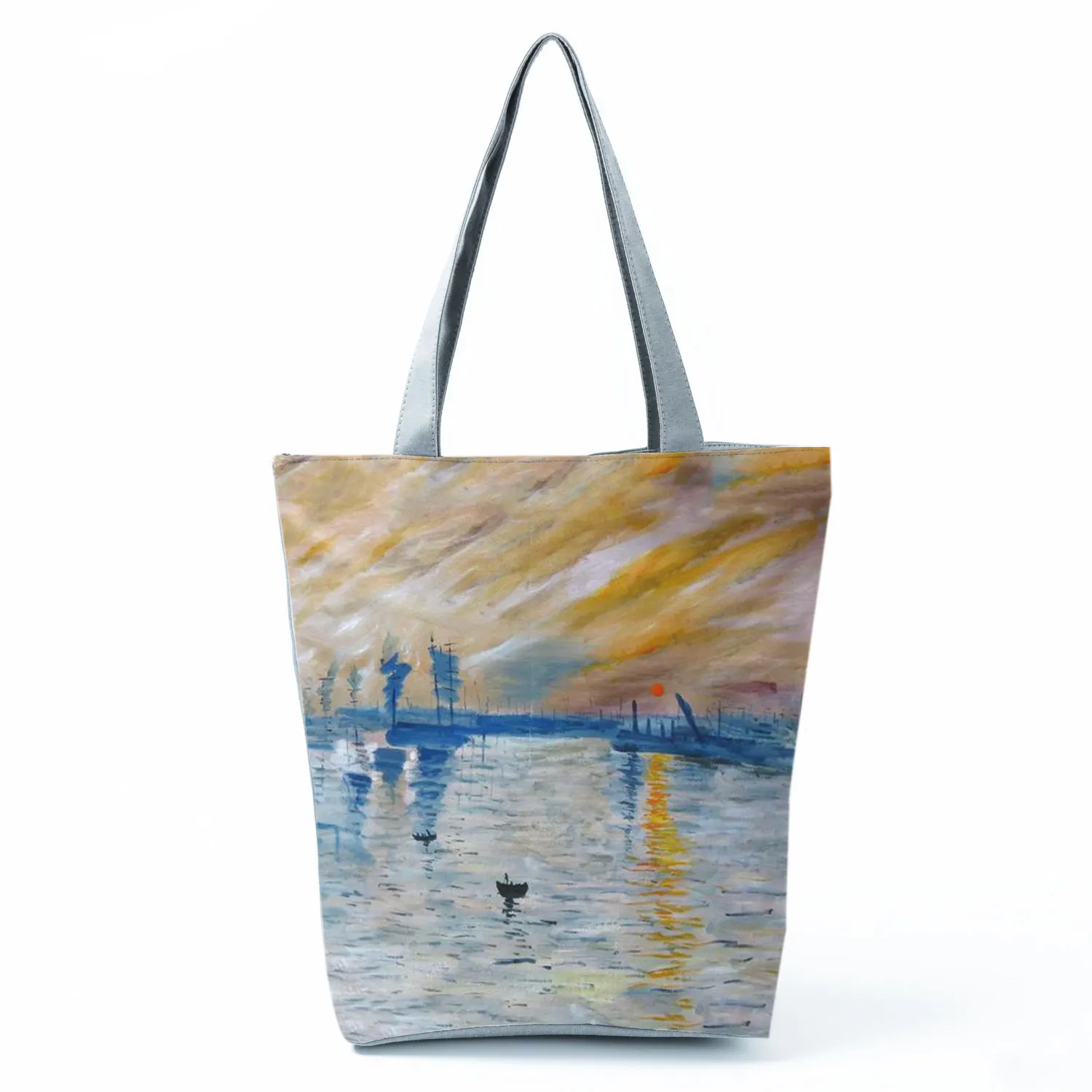 New Van Gogh Oil Painting Canvas Tote Bag Retro Art Fashion Travel Bags Women Leisure Eco Shopping High Quality Foldable Handbag