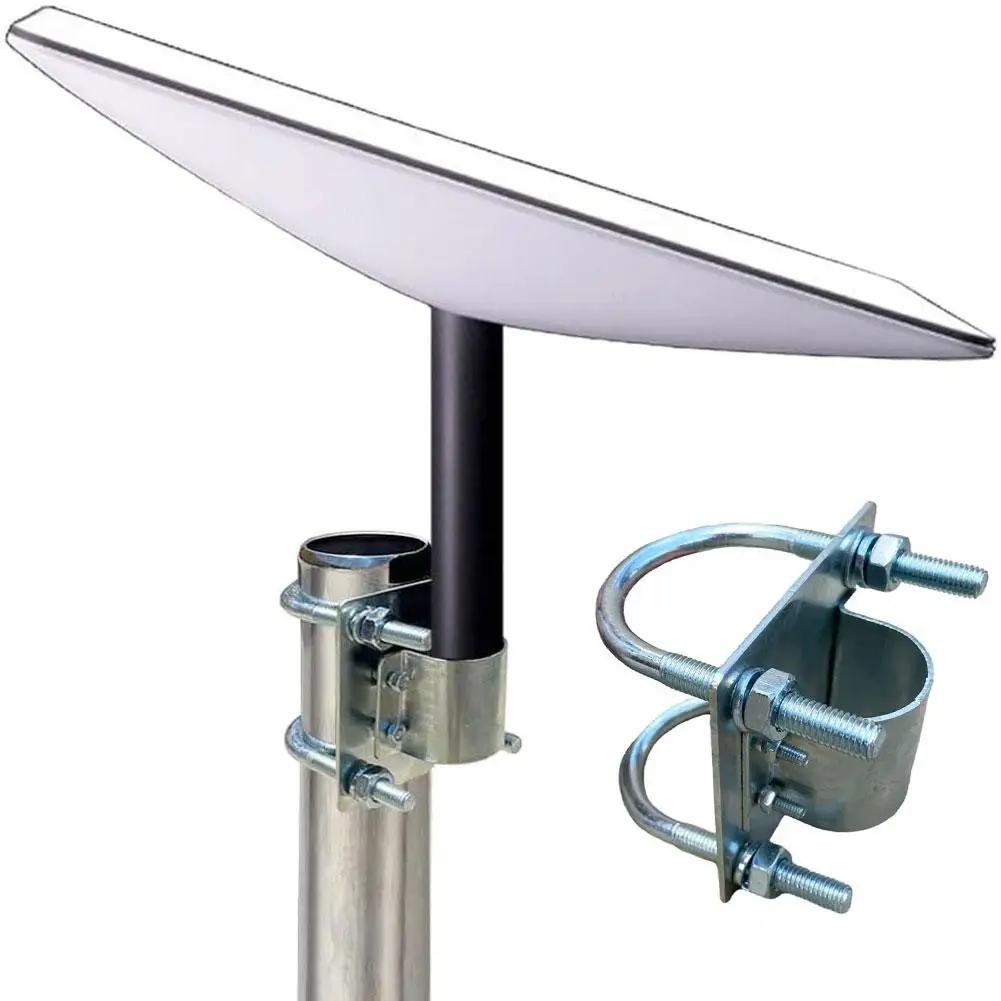 

For Starlink Bracket Signal Adjustable Installation Firmware Antenna Bracket Clamp Wall Antenna U-clip Mast Mounted D2M0