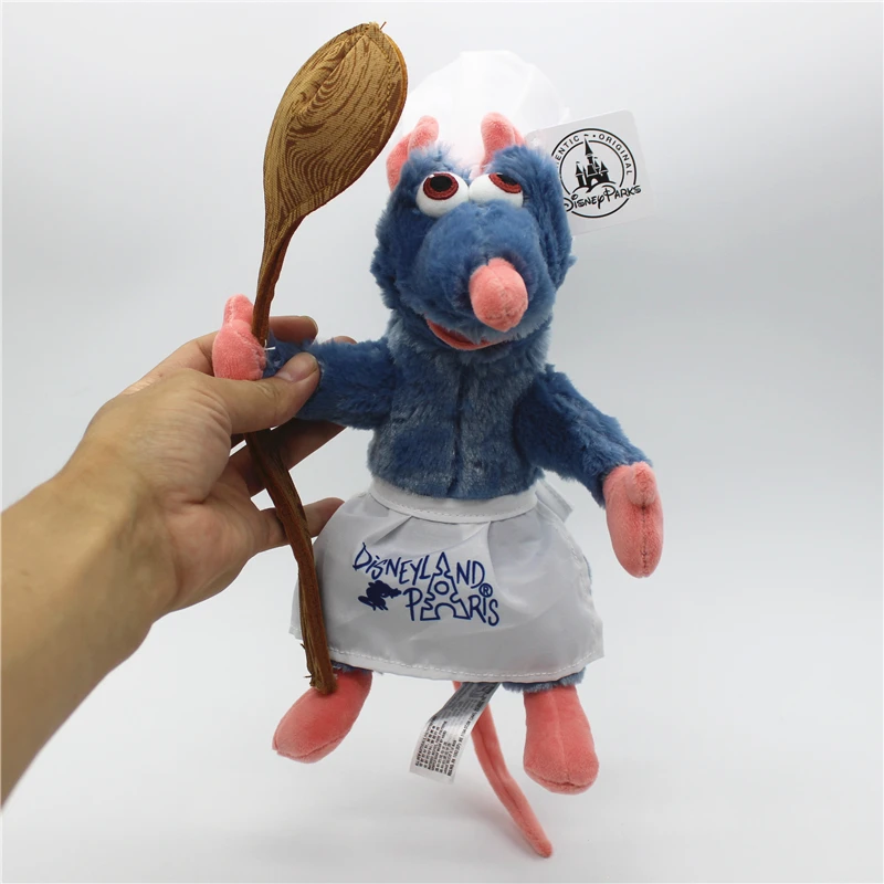 thumbnail image 1 of 1piece Disney Ratatouille Remy Mouse hand with bread Plush Toy Soft Stuffed Animals Kids toys, 1 of 5