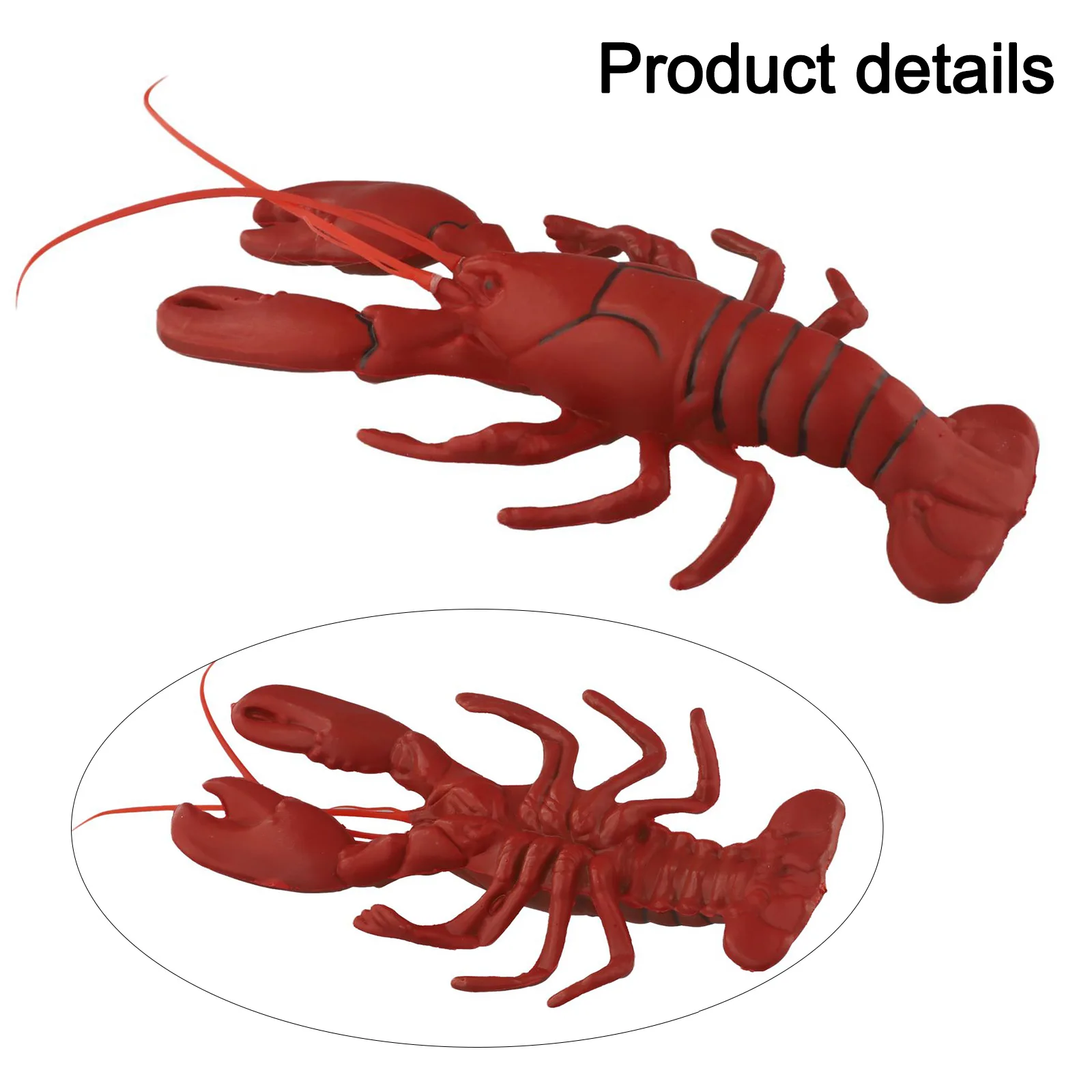 1pc lebensechte Hummer Modell Dekor künstliche kreative realistische Hummer form Dekor 36x13cm Simulation Hummer Krabben Modell Spielzeug – Detail 8