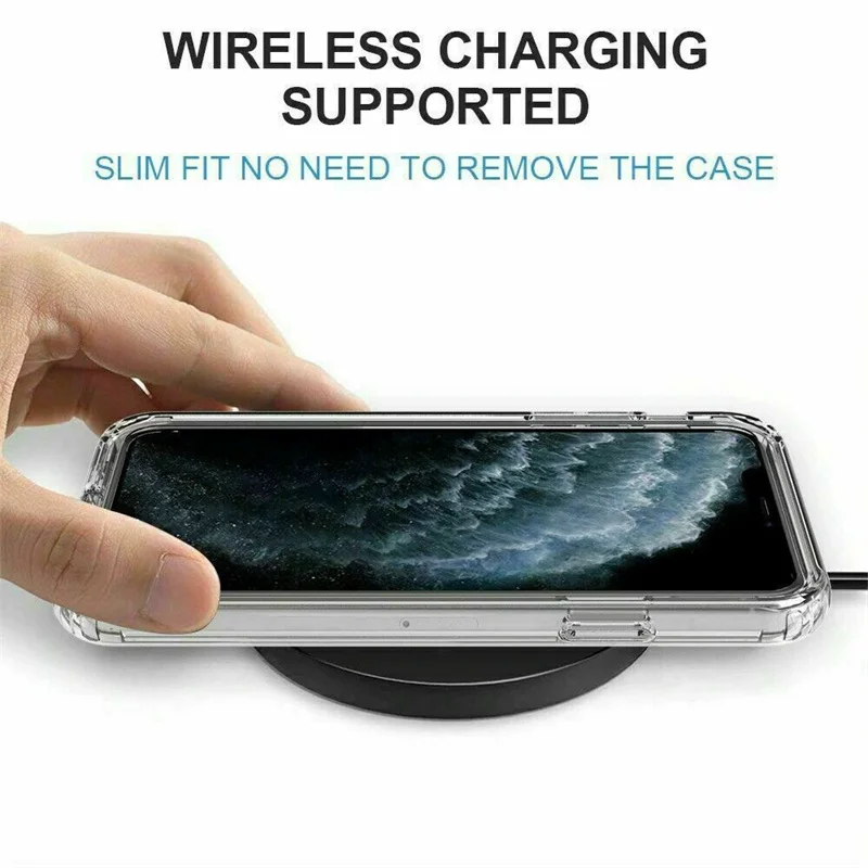 360° Full Cover Transparent Protective Soft Silicone Phone Case
