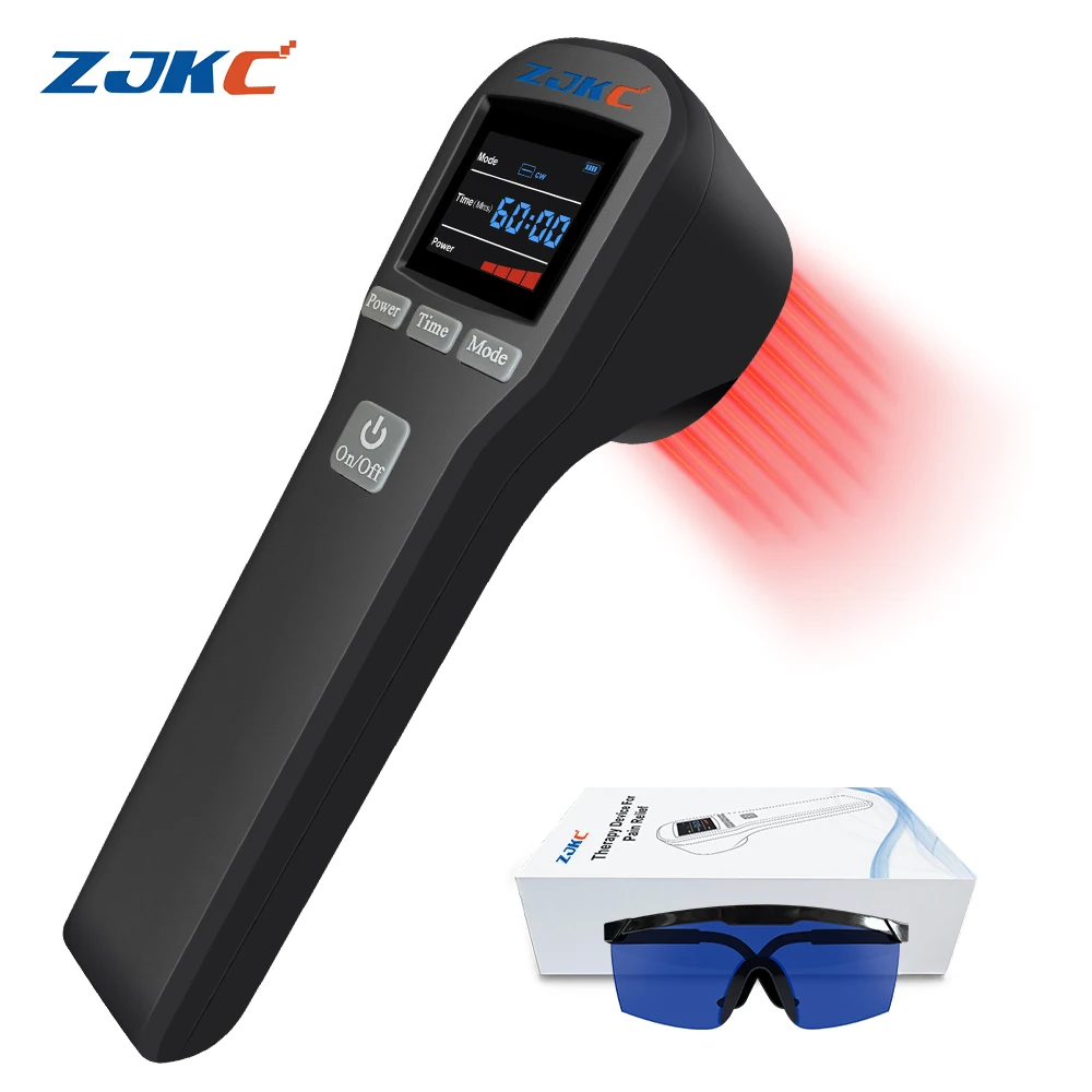 

ZJKC 650nm 808nm LLLT Cold Laser Therapy Device for Pet Dog Joint Body Pain Relief Arthritis Red Light Physiotherapy Equipment