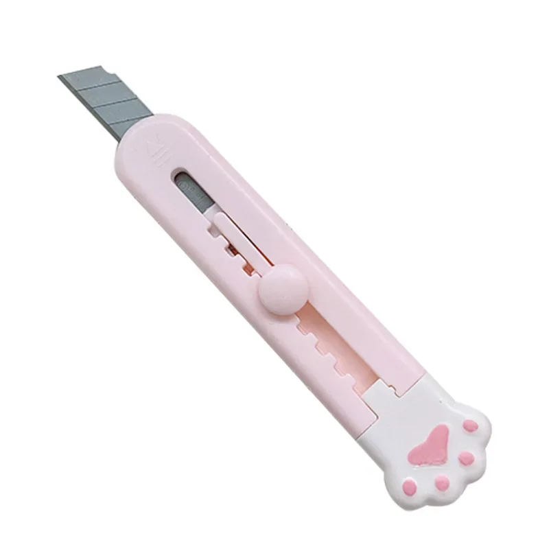 Utility Knife Paper Cutter 1pc Mini Portable Scissors Utility Knife Paper Cutter Cutting Paper Razor Blade Office Stationery Cutting Supplies