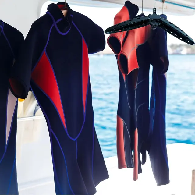 Cintre Pliable Pour Combinaison De Plongée/surf - Séchage Rapide Avec Aérations - Plastique Robuste - Couleurs Variées