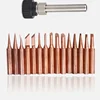 110V 220V 80W LCD Soldering iron kit adjustable temperature solder welding tools Ceramic heater soldering tips 15kind copper tip 2