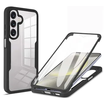 Custodia trasparente per protezione schermo completo 360 per Samsung Galaxy A06 A16 A36 A56 A26 Cover per telefono antiurto