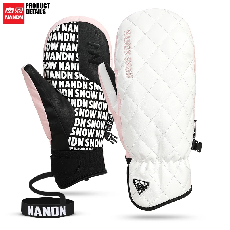 NANDN SNOW Ski gloves men women Keep warm Snowboard Gloves Motorcycle Winter Skiing Climbing Waterproof Snow Gloves 3