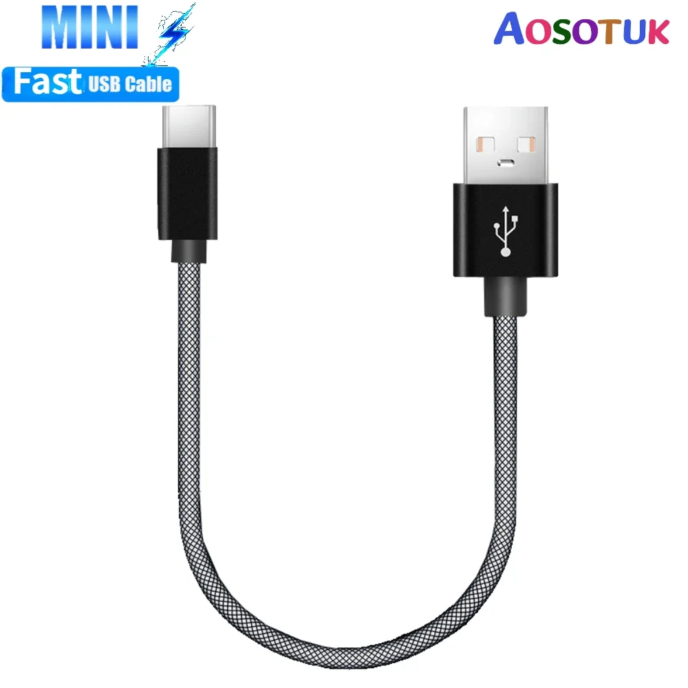 Type C Micro USB Cable 20cm 3A Short Fast Charging For iOS Samsung Xiaomi Huawei Android Phone Sync Data Cord USB Adapter Cable