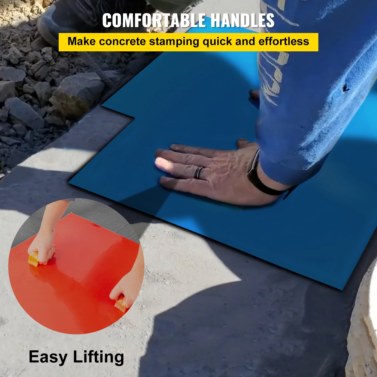 Polyurethane Concrete Stamping Mats for Walls and Floors