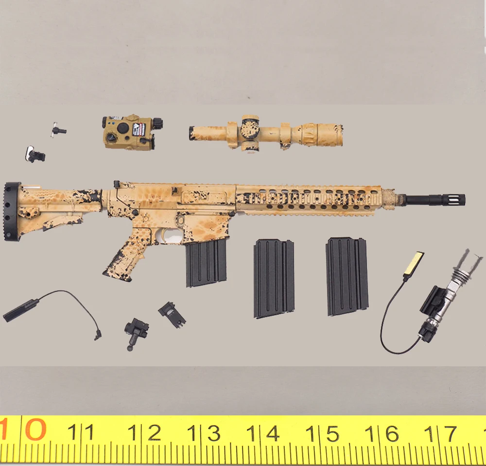 

EASY&SIMPLE ES 26057 US. Special Mission Unit Tier 1 Operator Delta Soldier Toys Model SR-25K Toys Weapon Clip Set Not Real 1/6