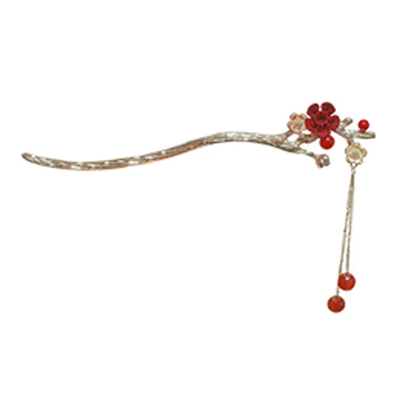 Hair Accessories, Hair Clips Vintage Chinese Hair Jewelry Chinese Style Hairpin White Tulips Flower Acetate Hair Sticks Clips Chopsticks