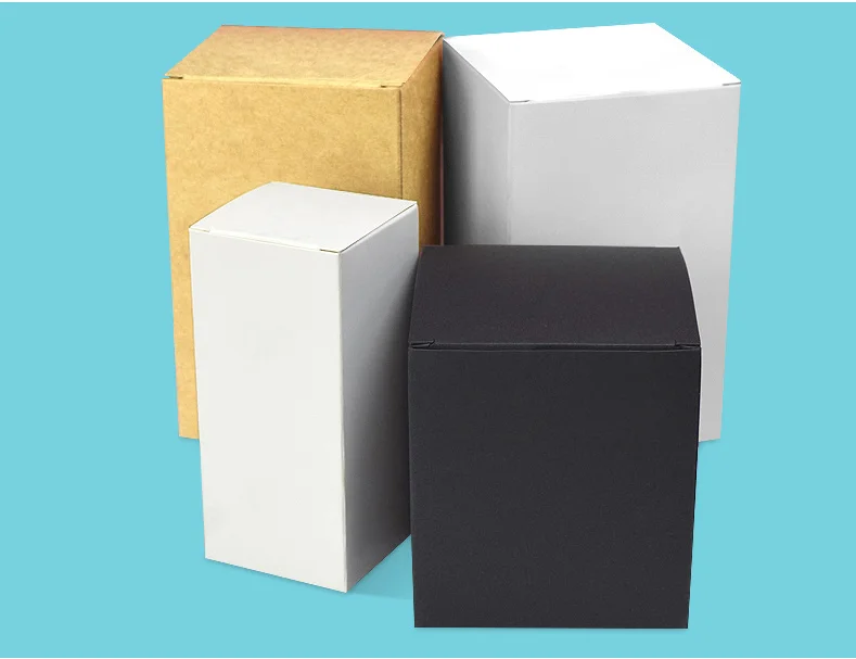 100pcs Brown Kraft Paper Box For Packaging Handmade Soap Packing Box Small Gift Package Party Craft Gift Boxes