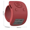 HOT SALE 2X Mini Digital LCD Electronic Finger Ring Hand Tally Counter 6 Digit Rechargeable Counters Clicker-Red & White 2