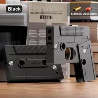 Shell Ejecting Folding Toy Gun Cassette Tape Toy Guns That Look Real Birthday gifts Dropshiping 1