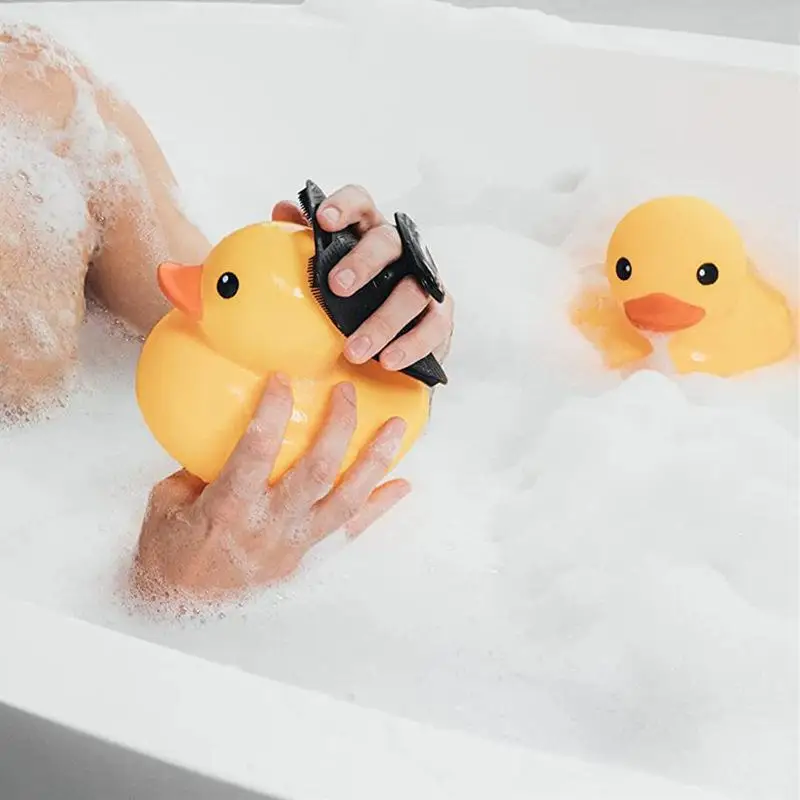 1pc Soft Silicone Exfoliating Brush Cleanser Manual Body Cleansing Scrubber Shower Gentle Massage Bath Brush For Men 3