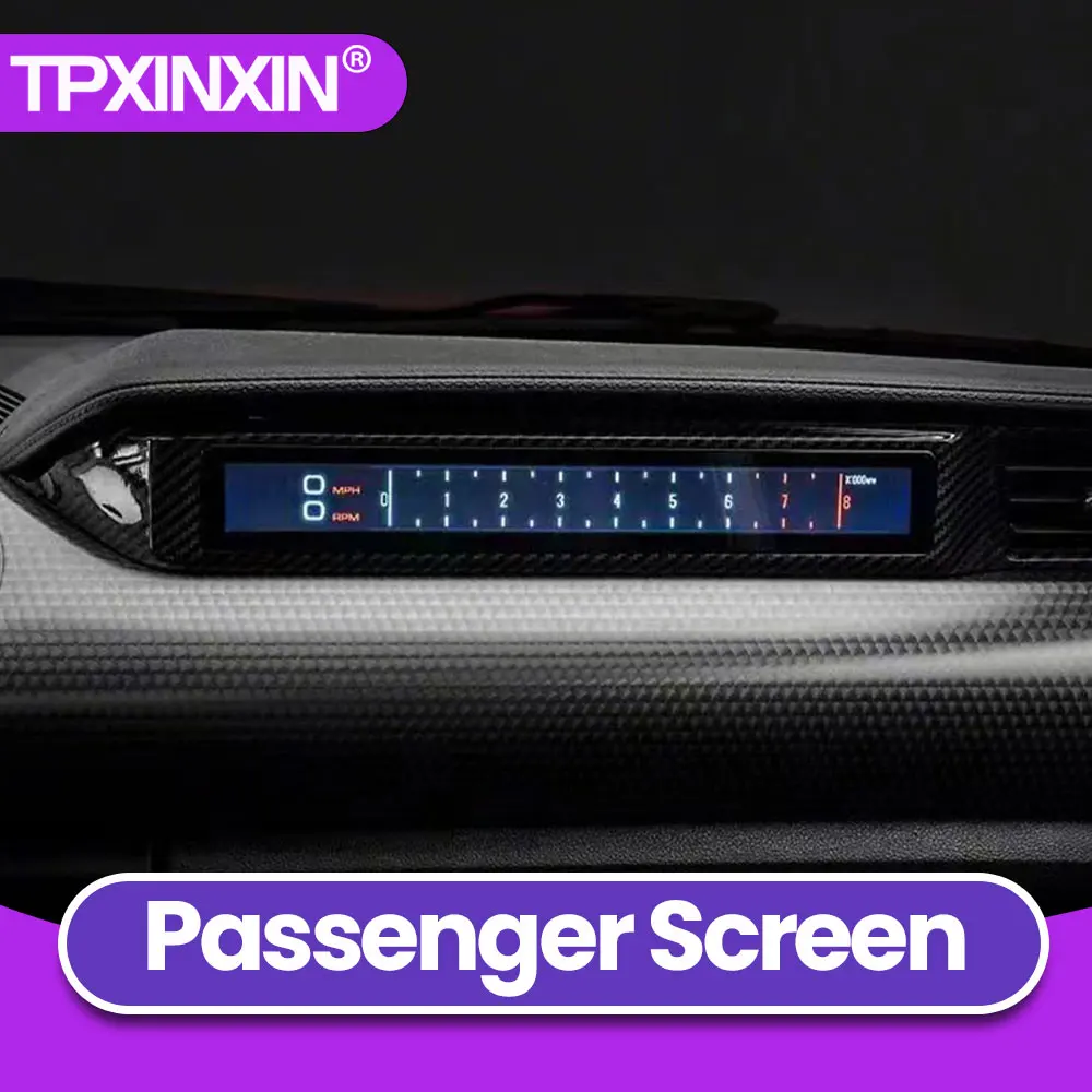 

Co-pilot Instrument Panel For Ford Mustang 2015-2023 Fuel Gauge Speedometer LCD Digital Dashboard Passenger Seat HD Touch Screen