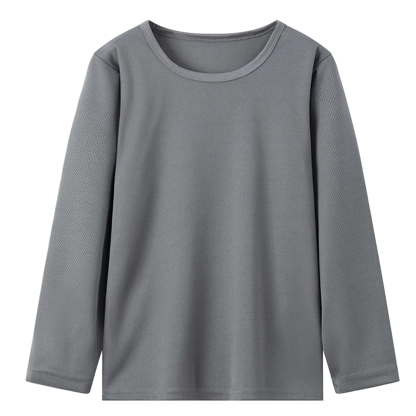 Children's autumn quick-drying sports solid color long sleeve T boys and girls casual Joker coat student sports T-shirt 3