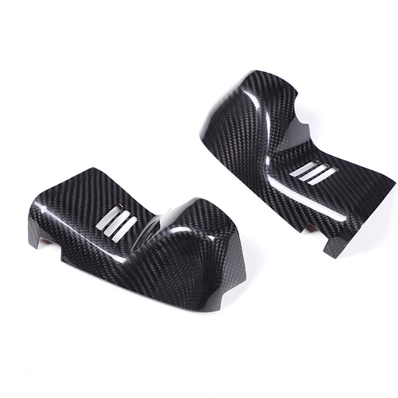 

Dry Carbon Fiber Car Interior Rearview Mirror Decor Cover Trim For Toyota GR Supra A90 2019-2022 Interior Accessories Parts