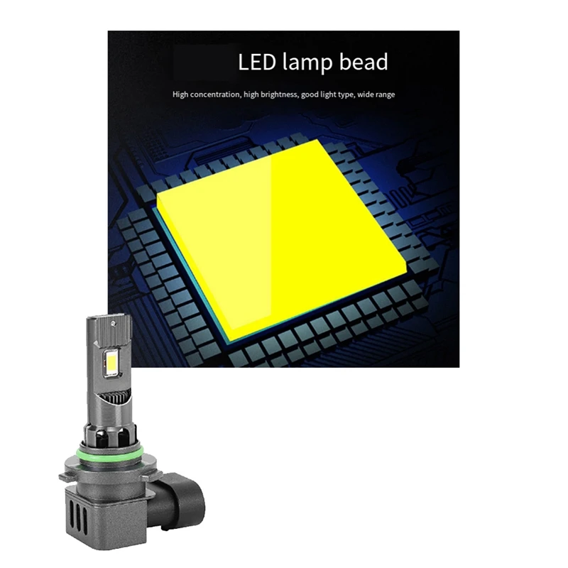 미니 LED 조명 플러그 앤 플레이 전구, 전원 소켓 LED 전구, 자동차 헤드라이트, 6000K 백색등, 3800LM, 35W