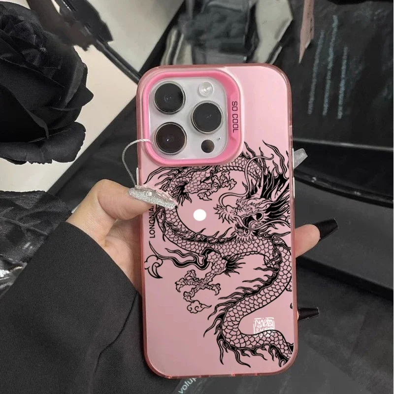 Dragon Print Matte IMD Hard Shell Case Cover