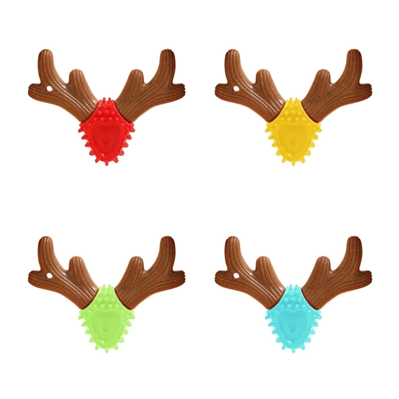 

Cartoon Antlers Dog Chew Toy Puppy Chewing Toy Boredom Dogs Anxiety-Relief Toy DropShip