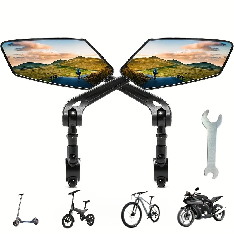 Bicycle Mirror 360 Rotating Wide Range Adjustable for Bicycle Electric Reflec Reflector Retrovisor Moto Bycicle Accessories