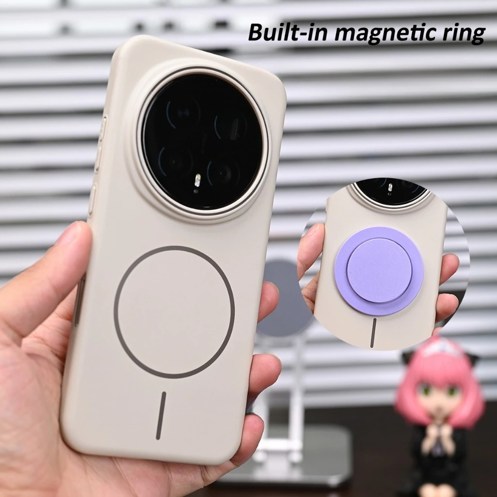 Enhanced Magnetic Frosted Anti-Fingerprint Shockproof Phone Case