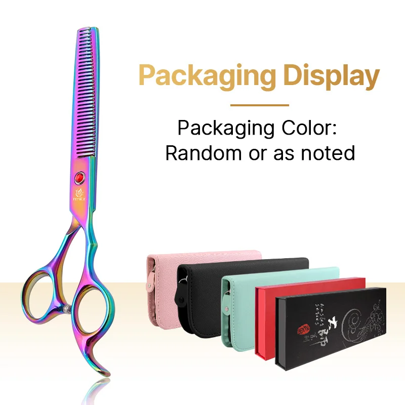 Fenice 9cr pet dog grooming scissor 6.5inch thinning shears dog grooming scissors